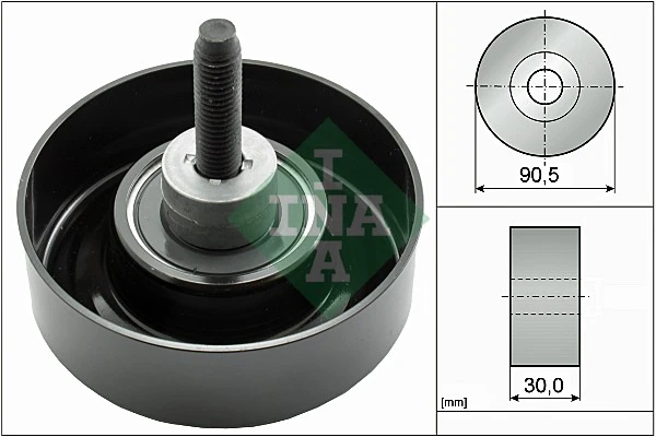 Deflection/Guide Pulley, V-ribbed belt